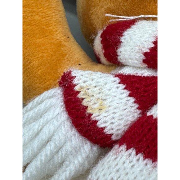 Gemmy Rudolph The Red-Nosed Reindeer Plush Toy With Santa Hat & Scarf 13' READ - Picture 9 of 9